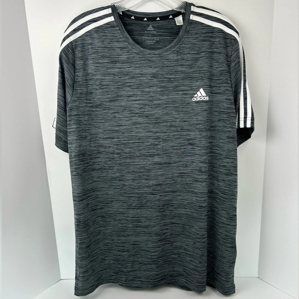 New Adidas Men's Prime Green Aeroready Climacool Tech Dri-fit T-shirt Crew Large
